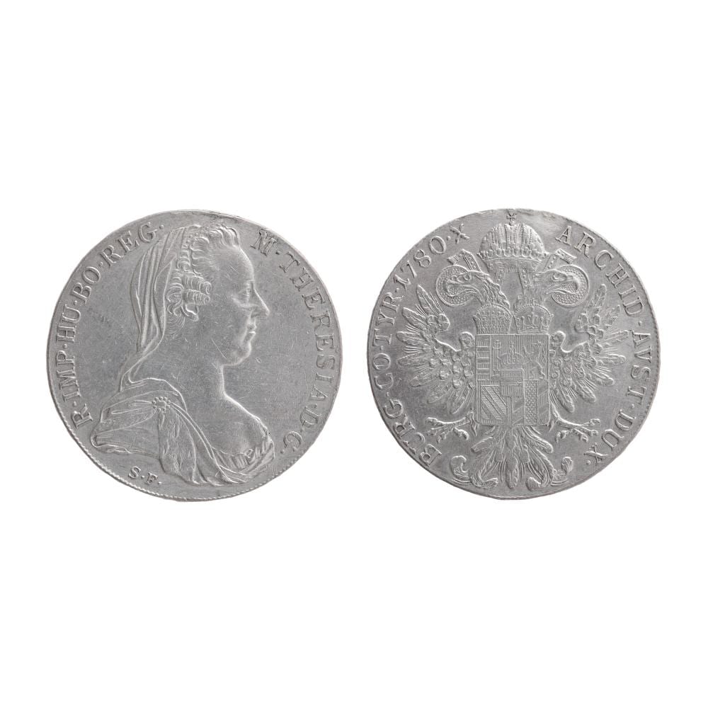 Maria Theresa Thaler, Austria, 1780, Silver Coin sold by A10 by Artmark, lot 89 — auction record photograph