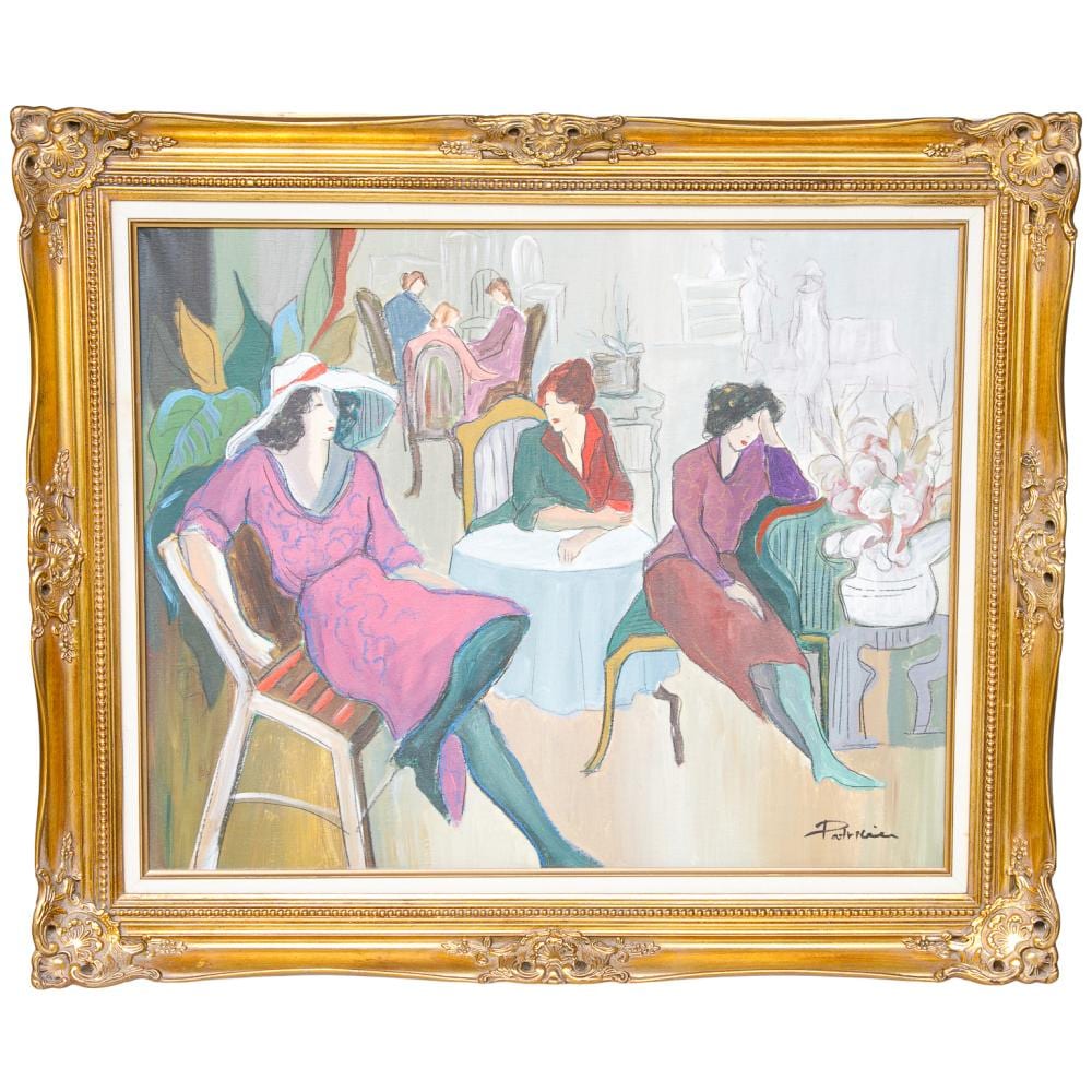 patricia govenzensky israeli b 1961 interior scene oil on canvas depicting six seated ladies · Northgate Gallery Auctions · 2025-03-29 Patricia Govenzensky comparable auction result: patricia govenzensky israeli b 1961 interior scene oil on canvas depicting six seated ladies