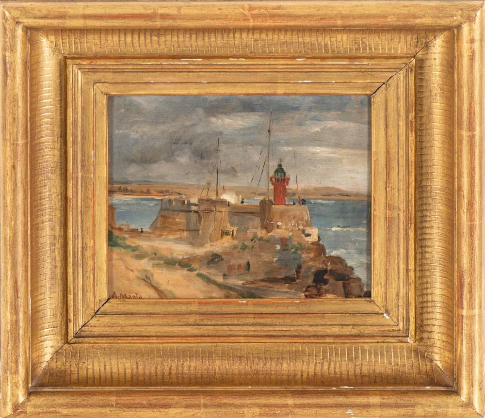 abel manta 1888 1982 paisagem de um forte com farol leo sobre madeira dim aprox 18 5 x 22 5 cm · Palácio do Correio Velho · 2025-03-18 Abel Manta comparable auction result: abel manta 1888 1982 paisagem de um forte com farol leo sobre madeira dim aprox 18 5 x 22 5 cm