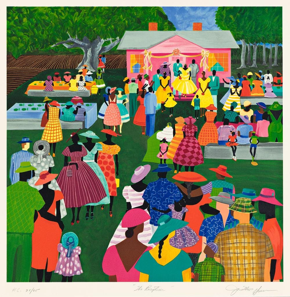 Jonathan Green comparable auction result: jonathan green 1955 the reception