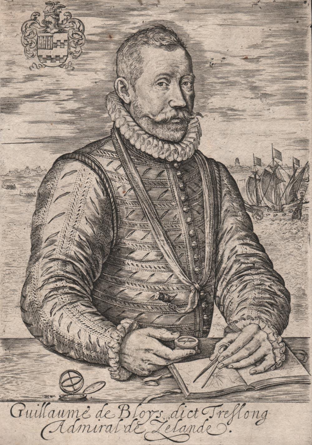 Johannes Wierix comparable auction result: johannes wierix 1539 1620 admiral guillaume de bloys 1586