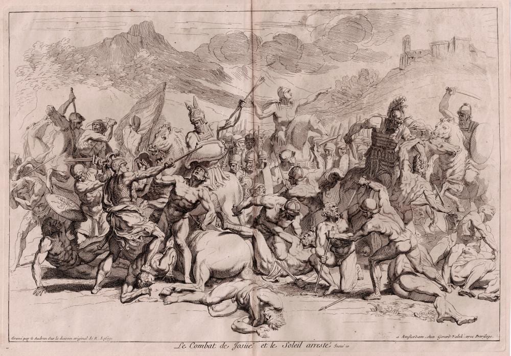 Girard Audran comparable auction result: girard audran joshua s battle and the standing sun