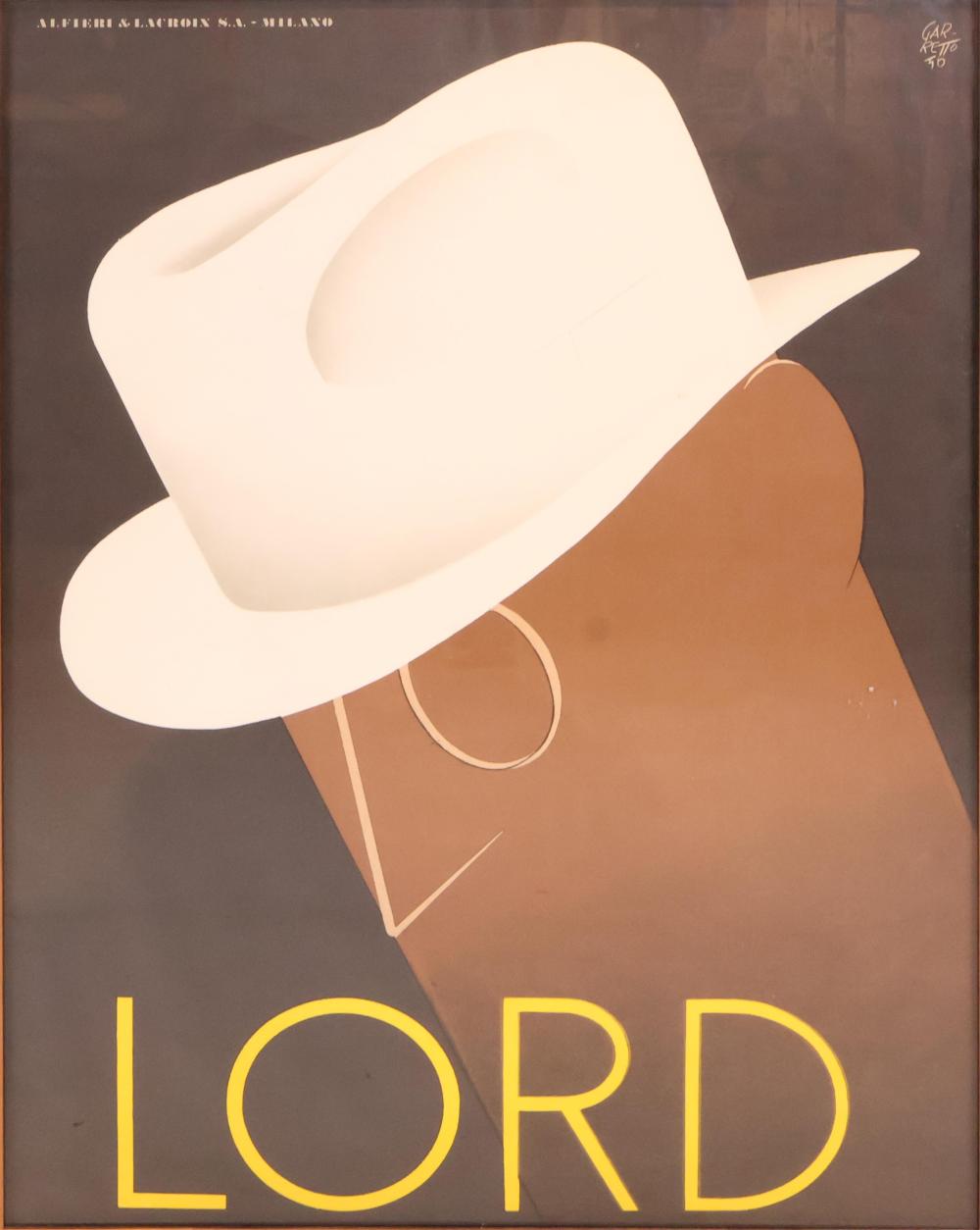 Paolo Federico Garretto comparable auction result: paolo federico garretto 1903 1991 lord lithograph