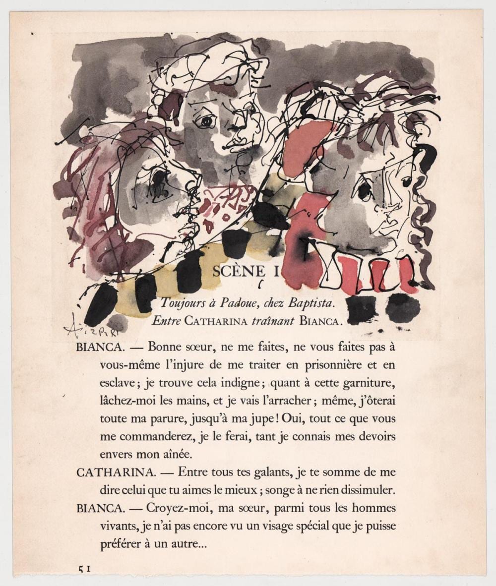 Paul Augustin Aizpiri comparable auction result: paul augustin aizpiri original drawing