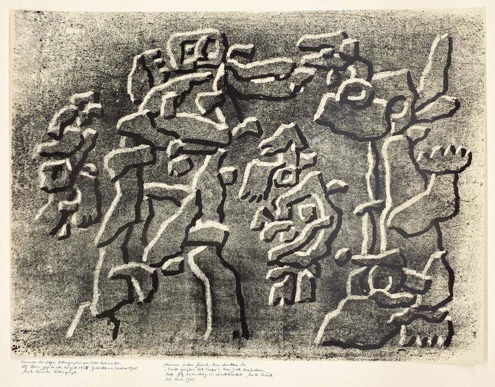 Erich Mönch comparable auction result: erich m nch signed lithograph 1965