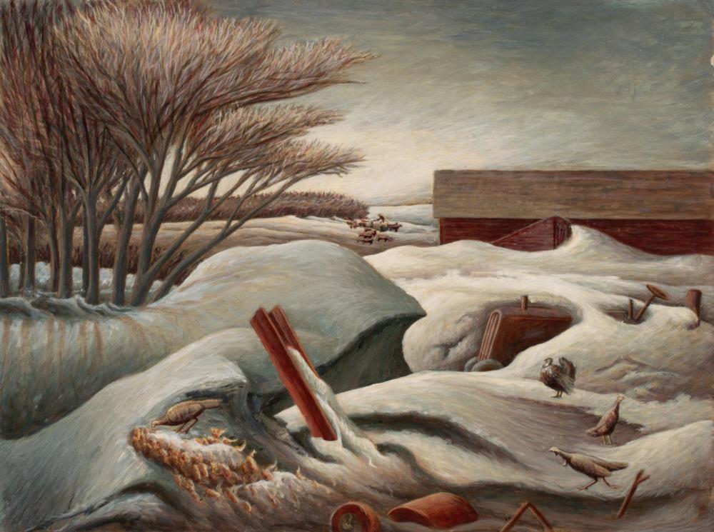 Aaron Gunn Pyle comparable auction result: aaron gunn pyle 1903 1972 egg tempera on canvas