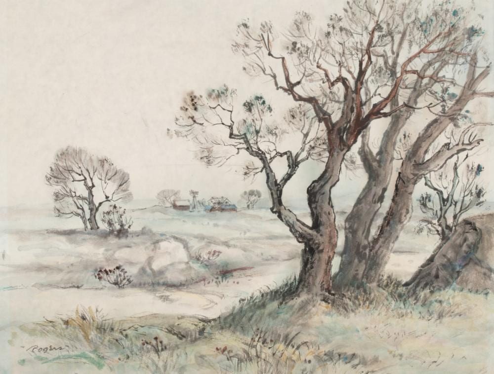 Charles B. Rogers comparable auction result: charles b rogers 1911 1987 watercolor on paper