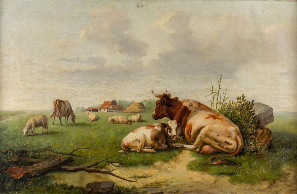 Alessandro Cittadini comparable auction result: alessandro cittadini 1820 1877 resting cattle