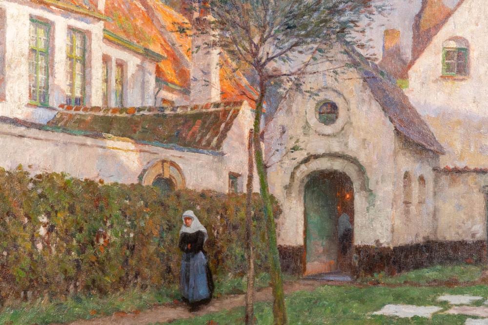 Emmanuel Viérin comparable auction result: emmanuel vi rin 1869 1954 the bleaching of the laundry at the beguinage of kortrijk