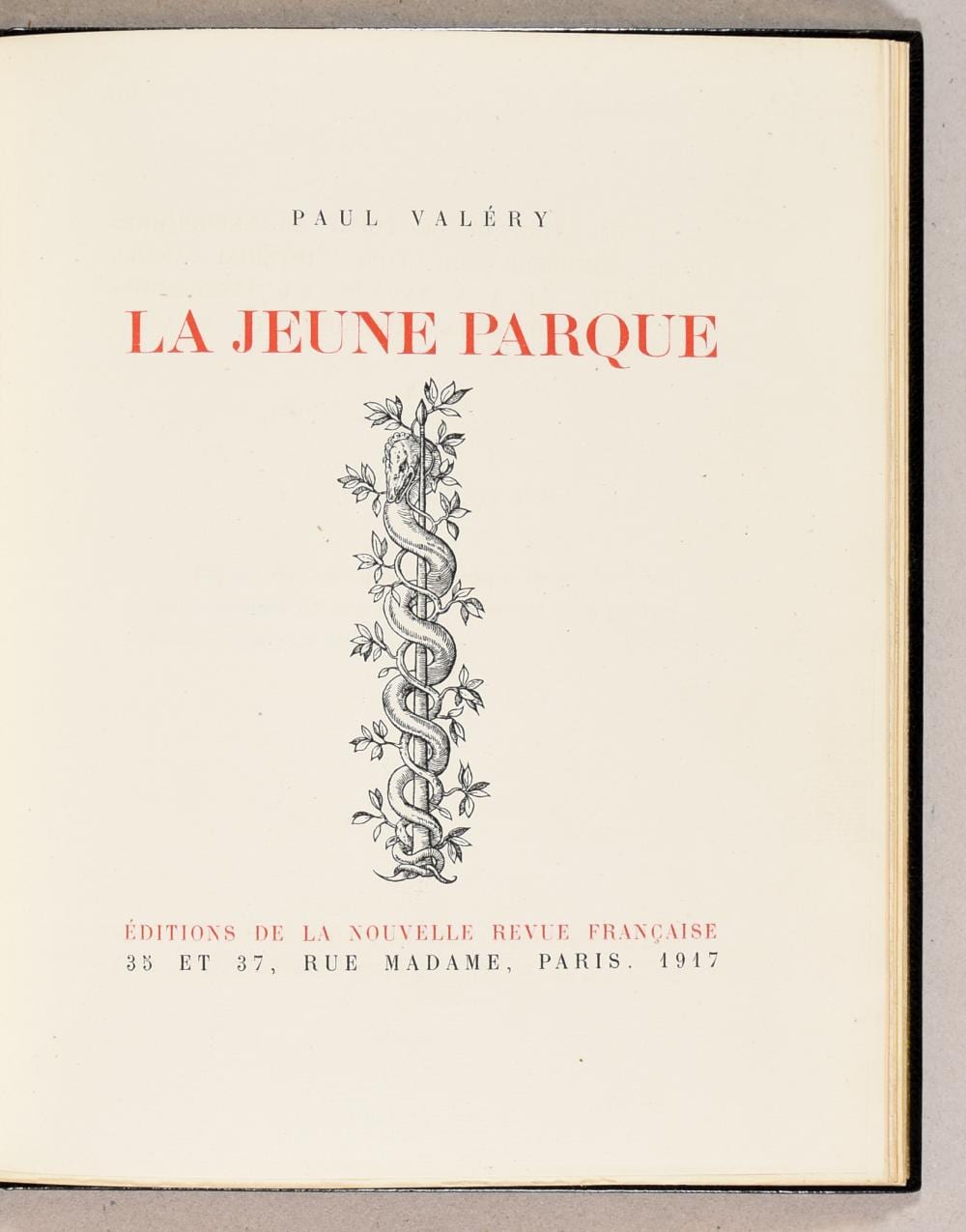 Paul Valéry comparable auction result: la jeune parque