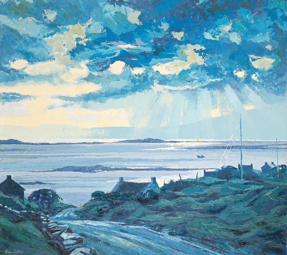 Alan Cotton comparable auction result: alan cotton british born 1936 connemara early morning light