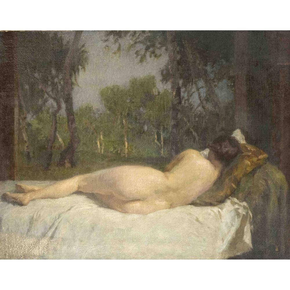 Simon Glücklich comparable auction result: simon gl cklich 1863 1943 reclining