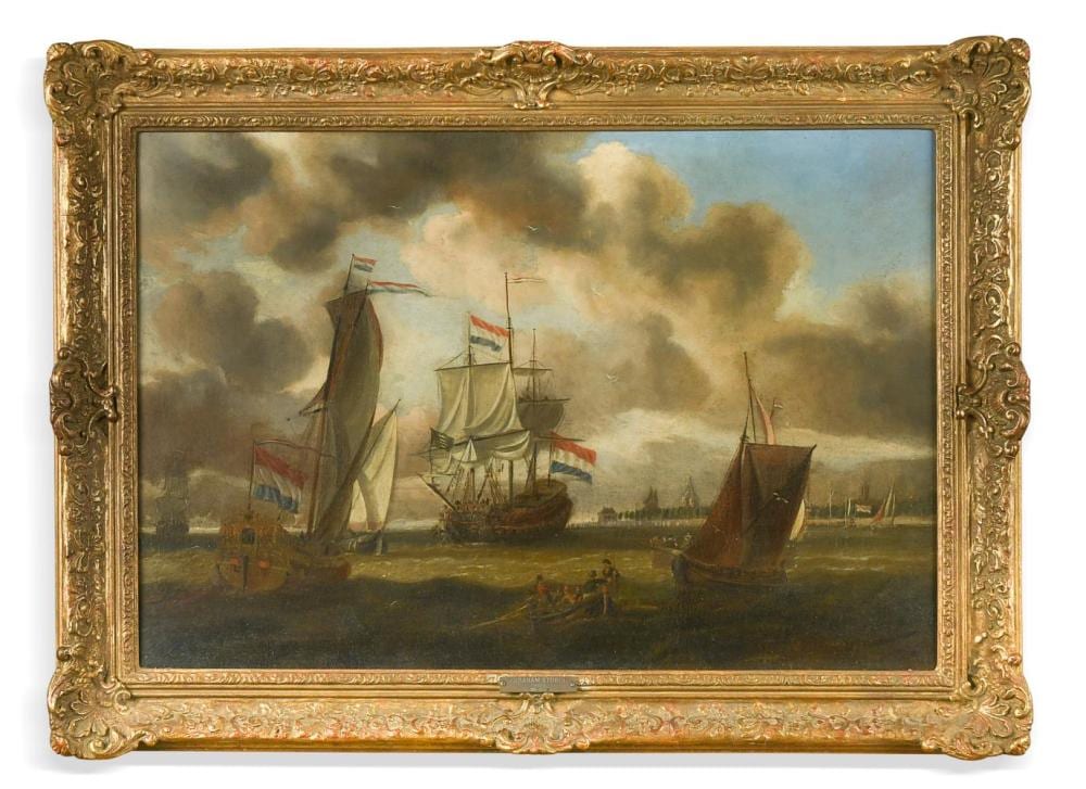 Abraham Storck comparable auction result: follower of abraham storck