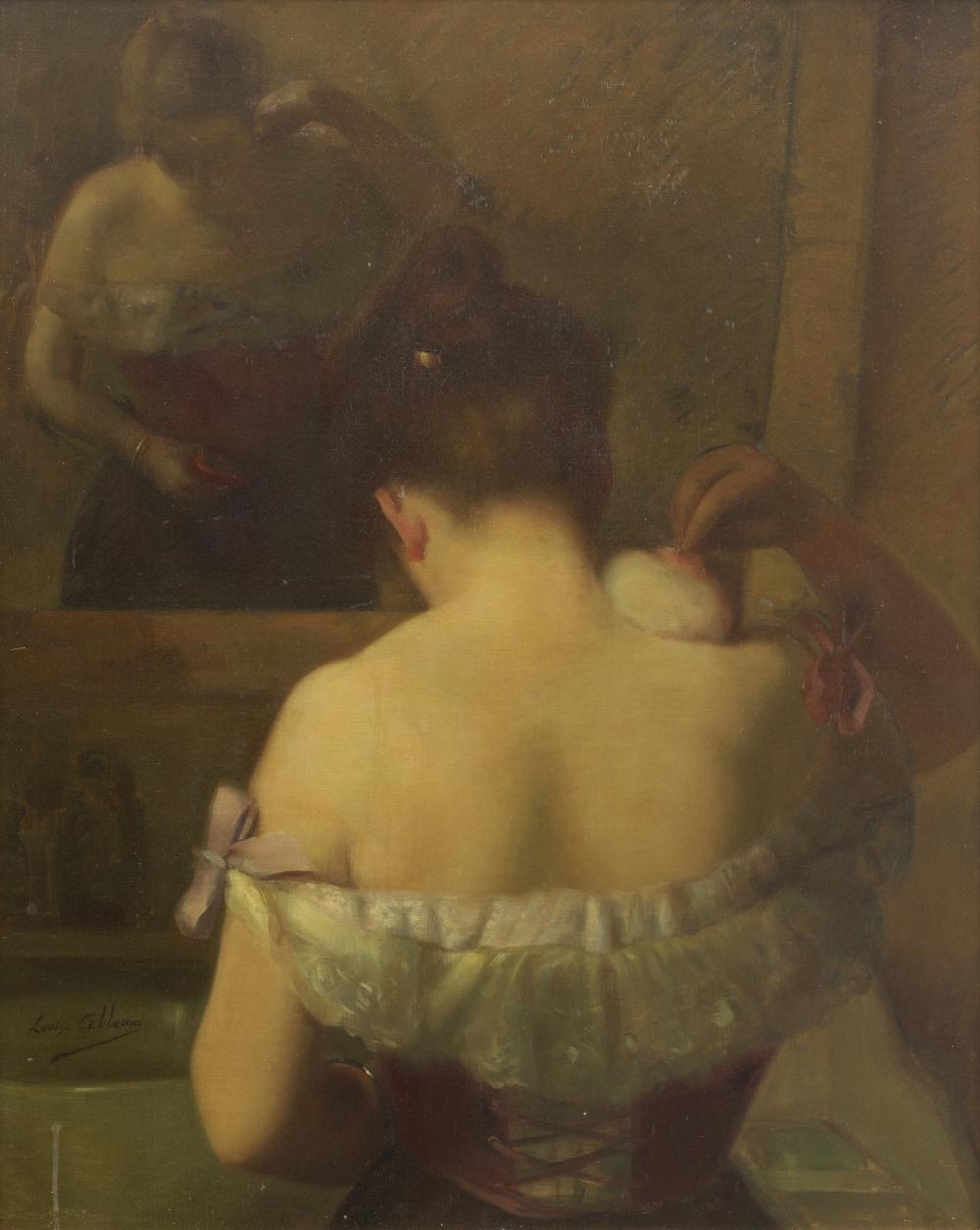 louise abb ma french 1853 1927 une jeune femme se poudrant · Bonhams · 2025-03-26 Louise Abbéma comparable auction result: louise abb ma french 1853 1927 une jeune femme se poudrant