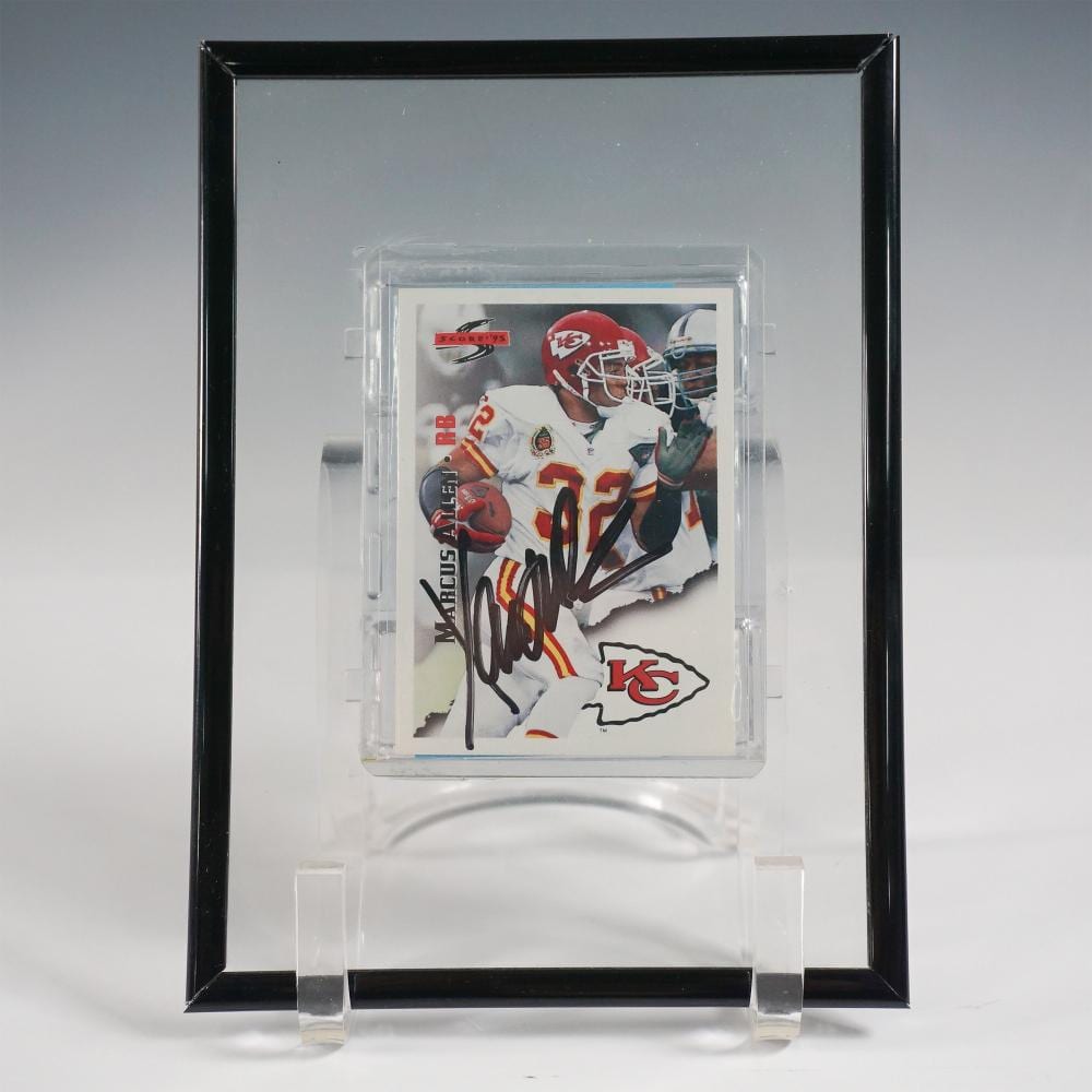 Marcus Allen comparable auction result: marcus allen signed kansas city chiefs football card