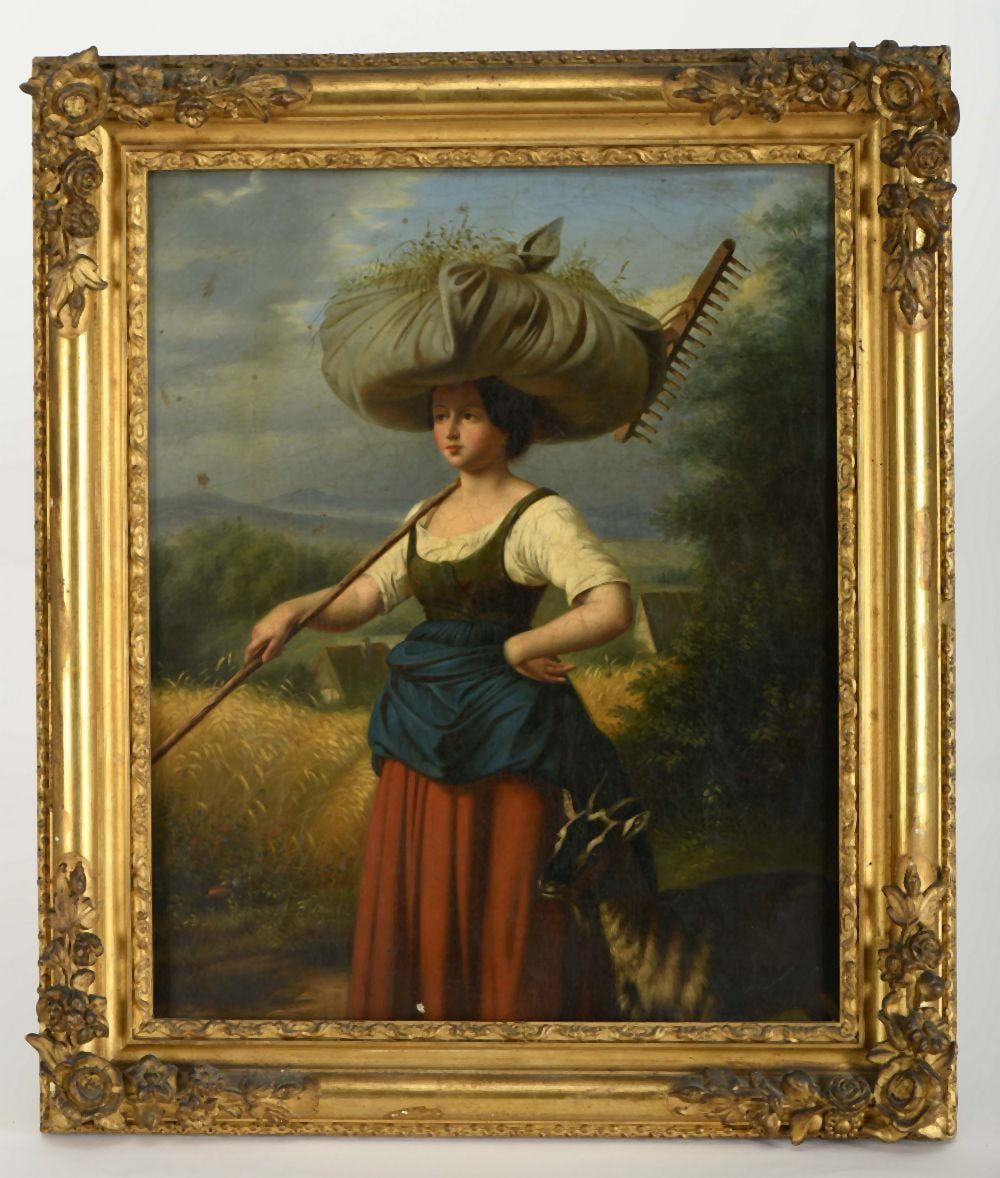 Eduard Meyerheim comparable auction result: returning from the field