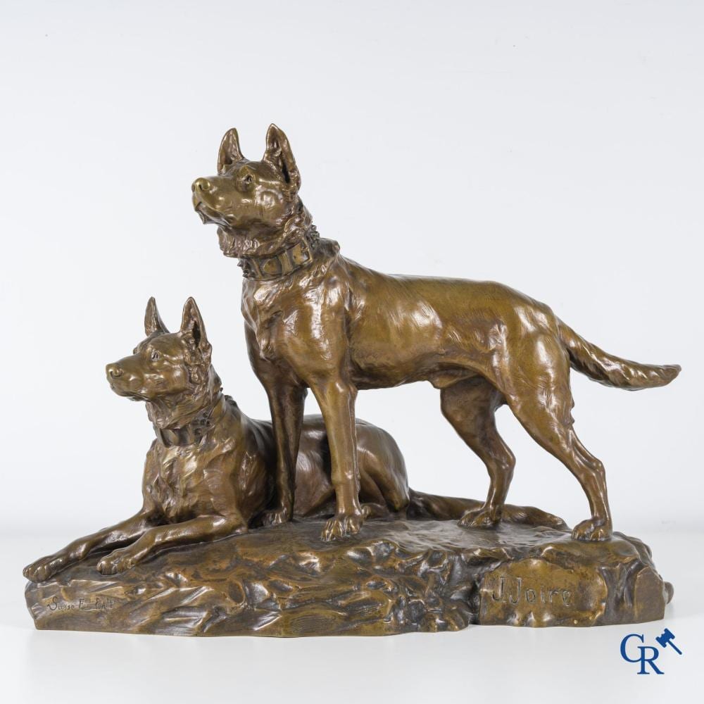 jean joire 1862 1950 bronze representation of 2 shepherd dogs foundry stamp susse fr res editeurs · CR Art Auctions · 2025-04-02 Jean Joire comparable auction result: jean joire 1862 1950 bronze representation of 2 shepherd dogs foundry stamp susse fr res editeurs