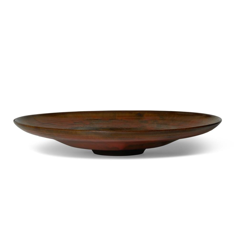 Gertrude DesClayes comparable auction result: gertrud 1908 1971 and otto natzler 1908 2007 low bowl1958glazed earthenware signed natzler with typed paper label j378 height 2 1 4in 5 7cm diameter 13 3 4in 35cm