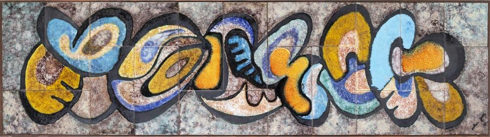 Artur Jose comparable auction result: artur jose 1931 2010 modernist tile panel