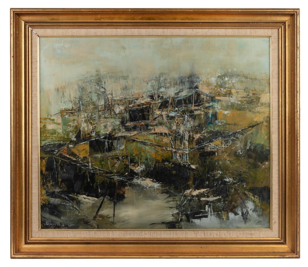 Alex Grahame Andrews comparable auction result: alex grahame andrews born 1947 abandoned quarry oil on board signed and dated lower left 51 x 61cm