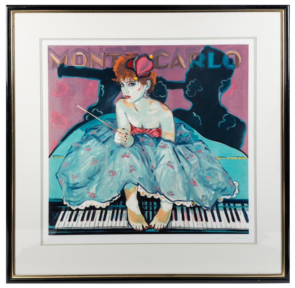 Colleen Ross comparable auction result: colleen ross u s a 1943 monte carlo serigraph on paper marked a p hand signed lower right 71 x 71cm