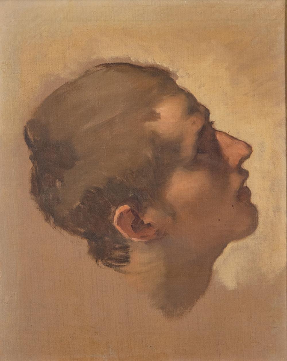 Eduardo Rosales comparable auction result: eduardo rosales head study of san juan evangelista