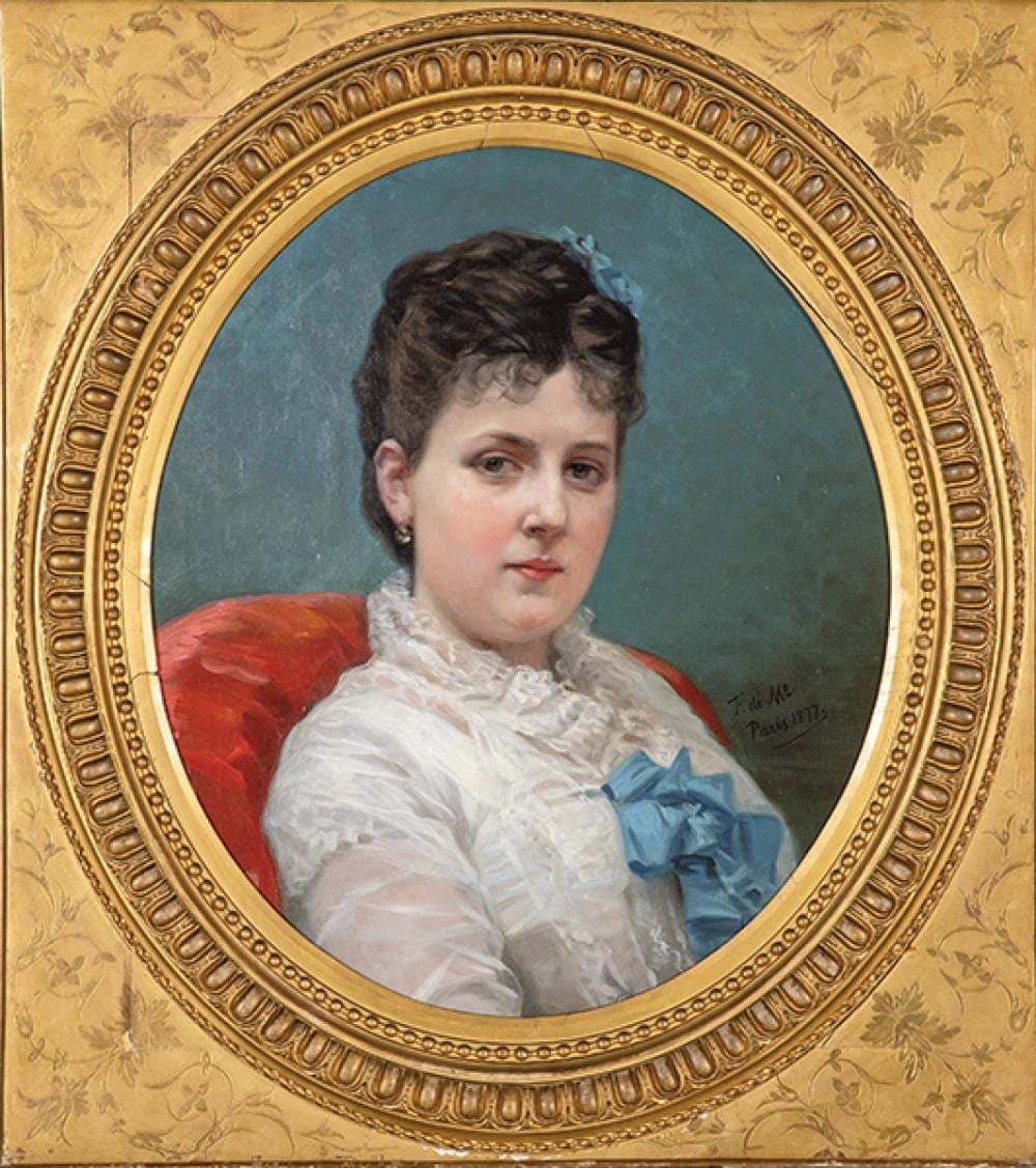 Federico de Madrazo y Kuntz comparable auction result: federico de madrazo y kuntz portrait of mrs manuela garc s de marcilla
