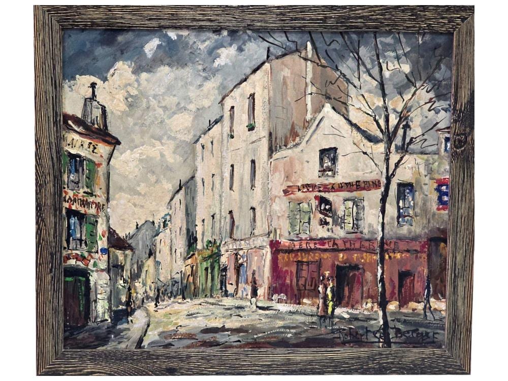 Robert LeBerger comparable auction result: painting oil on board by robert le berger