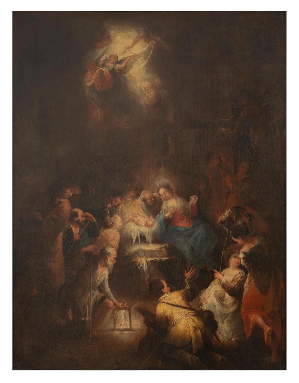 Andrea Celesti comparable auction result: andrea celesti venise 1637 1712 toscolano maderno l adoration des bergers