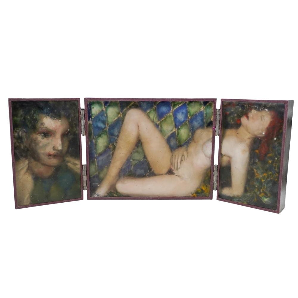 Janusz Walentynowicz comparable auction result: janusz walentynowicz room of diamonds mixed media sculpture