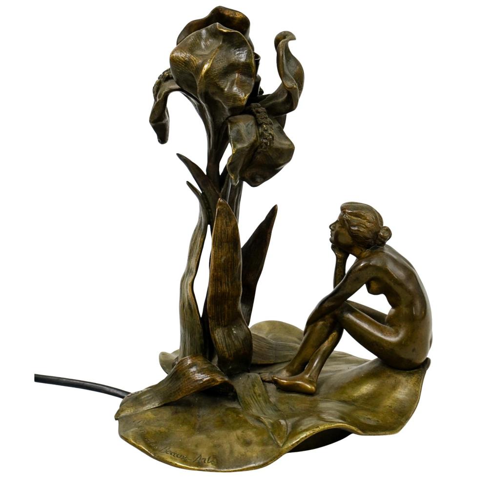 jeanne jozon salon des beaux arts bronze figural lamp · Akiba Galleries · 2025-04-08 Jeanne Jozon comparable auction result: jeanne jozon salon des beaux arts bronze figural lamp