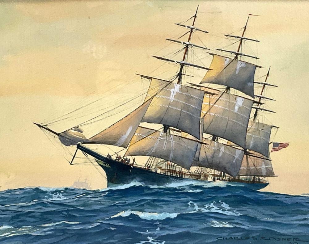 charles rosner 1894 1975 watercolor on paper · EJ'S Auction & Appraisal · 2025-03-22 Charles Rosner comparable auction result: charles rosner 1894 1975 watercolor on paper