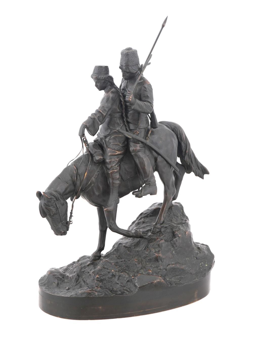 antique russian bronze sculpture by albert moritz wolf · Antique Arena Inc · 2025-03-30 Albert Moritz Wolf comparable auction result: antique russian bronze sculpture by albert moritz wolf