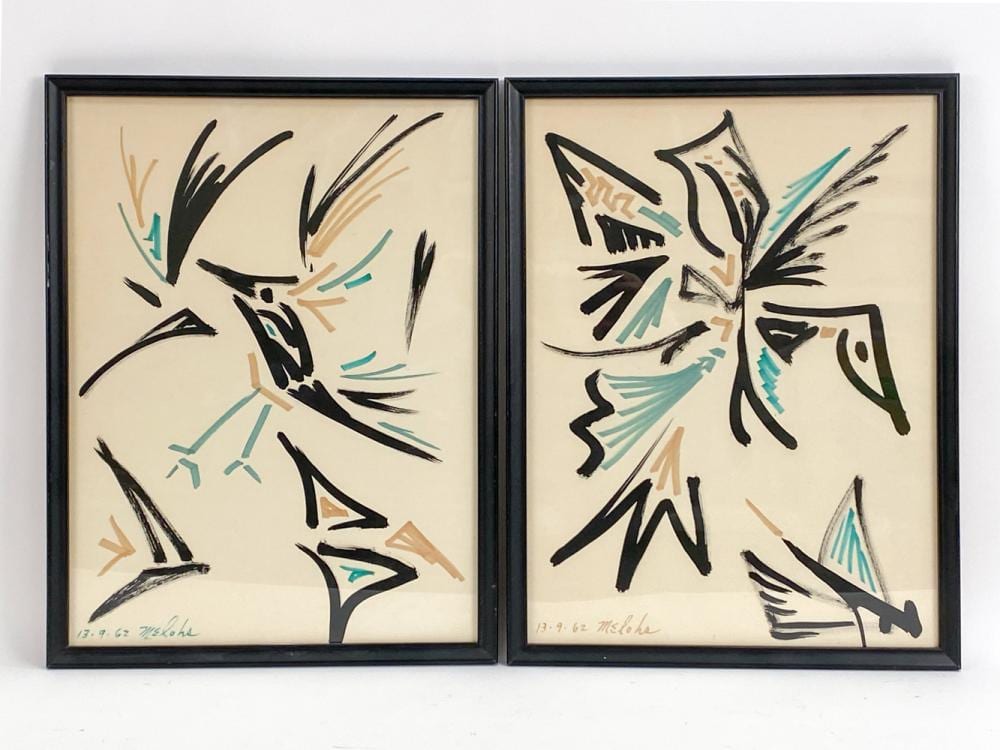 charles melohs 1908 1982 modernist ink paintings · Westport Auction · 2025-03-25 Charles Melohs comparable auction result: charles melohs 1908 1982 modernist ink paintings