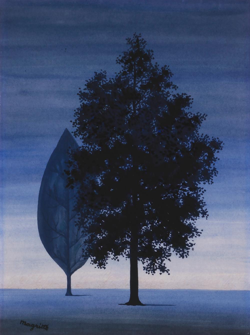 René Magritte (1898-1967). La clairvoyance. gouache, watercolour and colour comparable sale