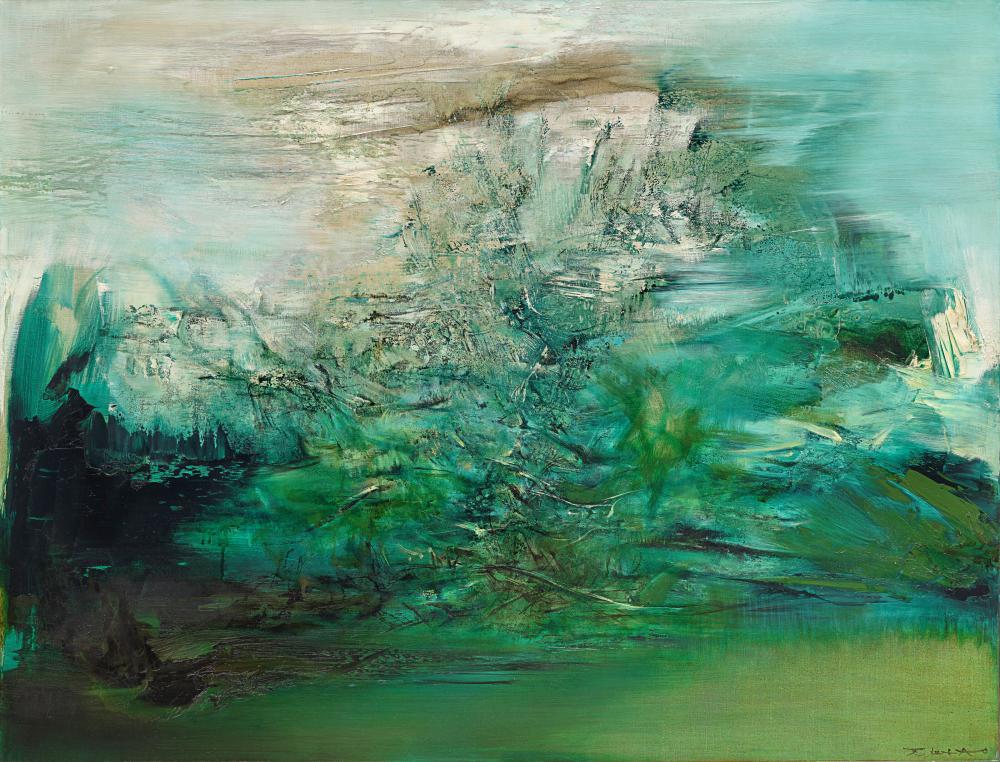Zao Wou-Ki (ZHAO WUJI, 1920-2013). 28.8.67. oil on canvas89 x 116 cm. (35 x comparable sale