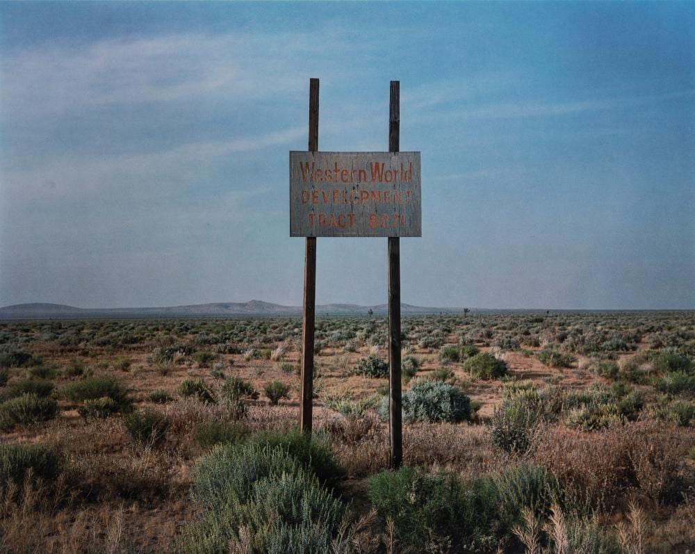 Wim Wenders comparable auction result: wim wenders 1945 western world near four corners california 1983 1989
