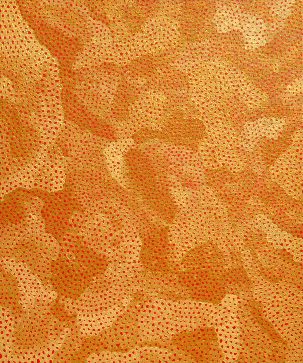 Yayoi Kusama (B. 1929). Nets. acrylic on canvas73 x 60.8 cm. (28 3/4 x 23 7 comparable sale
