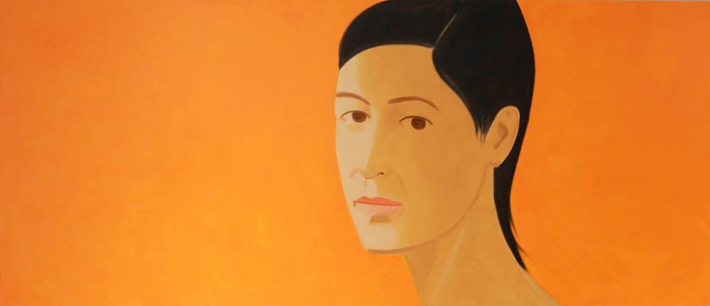 Alex Katz (B. 1927). Darisa. oil on linen121.9 x 284.5 cm. (48 x 112 in.). comparable sale