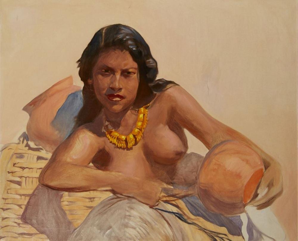 Adam Styka comparable auction result: adam styka 1890 1959 nude young woman