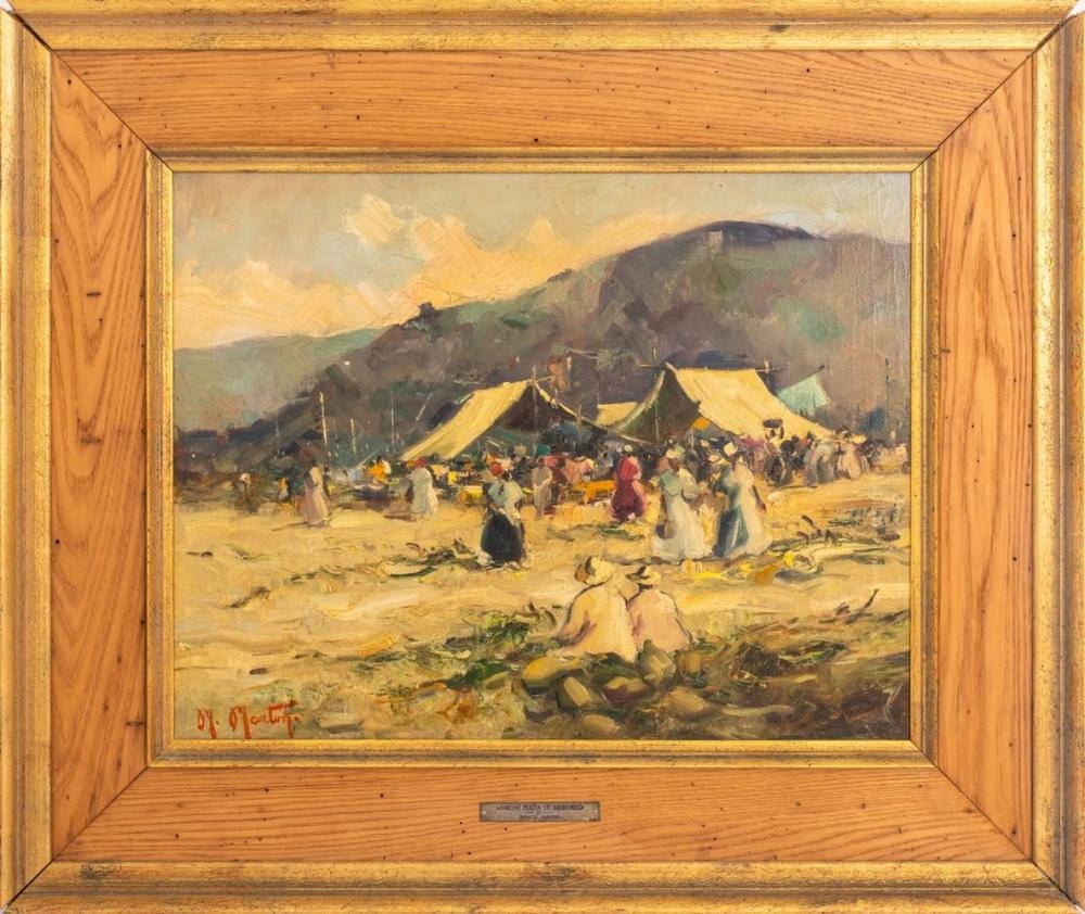 Marcel Martin comparable auction result: marcel martin marche plaza de oil on canvas
