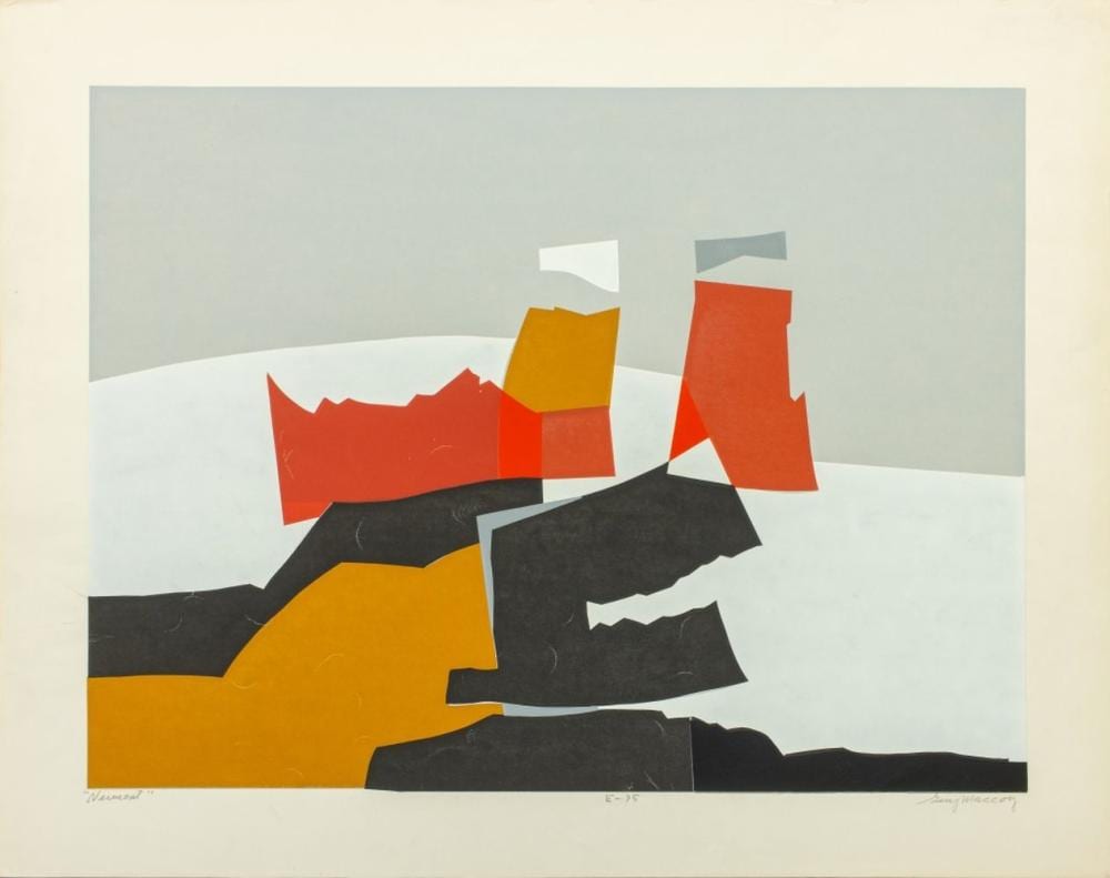 Guy Maccoy comparable auction result: guy maccoy vermont serigraph in colors