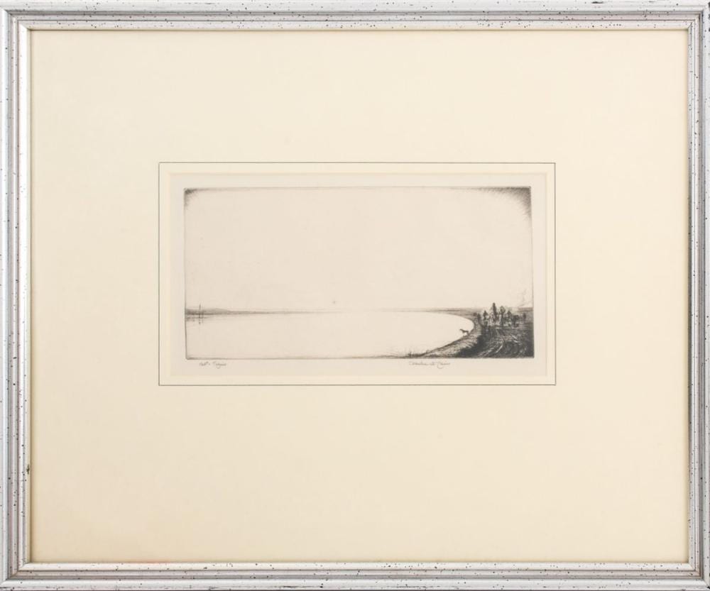 Charles William Cain comparable auction result: charles william cain 120 degrees tigris etching