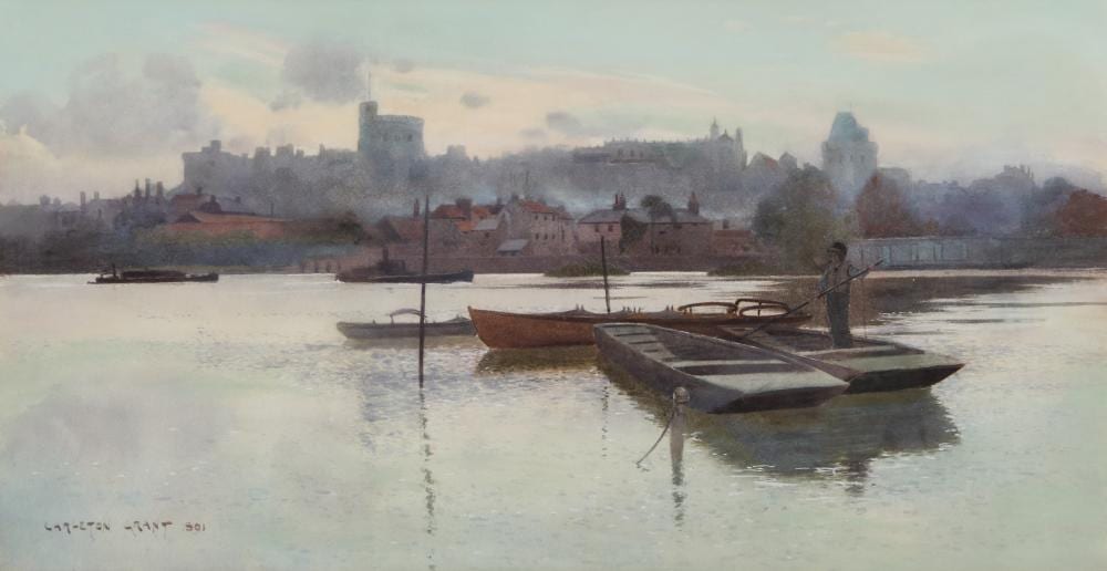 Carleton Grant comparable auction result: carleton grant 1858 1899 windsor castle from the river