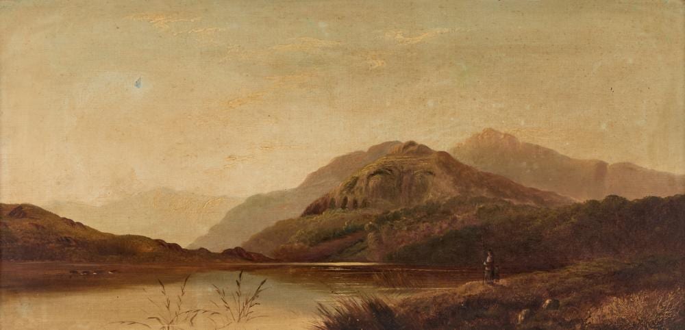 Charles Leslie comparable auction result: charles leslie 1835 1890 a pair of lake landscapes
