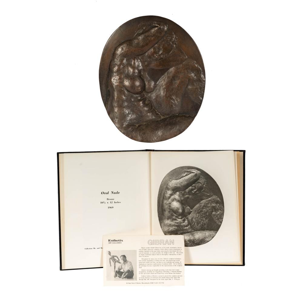 Kahlil George Gibran comparable auction result: kahlil george gibran american 1922 2008 oval nude