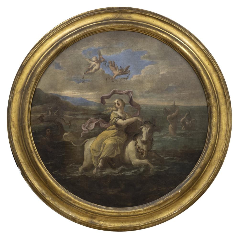 bolognese oil painting 17th century · Casa d'Aste Babuino · 2025-03-26 Giovanni Francesco Grimaldi comparable auction result: bolognese oil painting 17th century