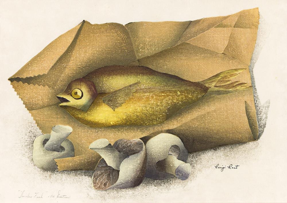 Luigi Rist comparable auction result: luigi rist 1888 1959 smoked fish