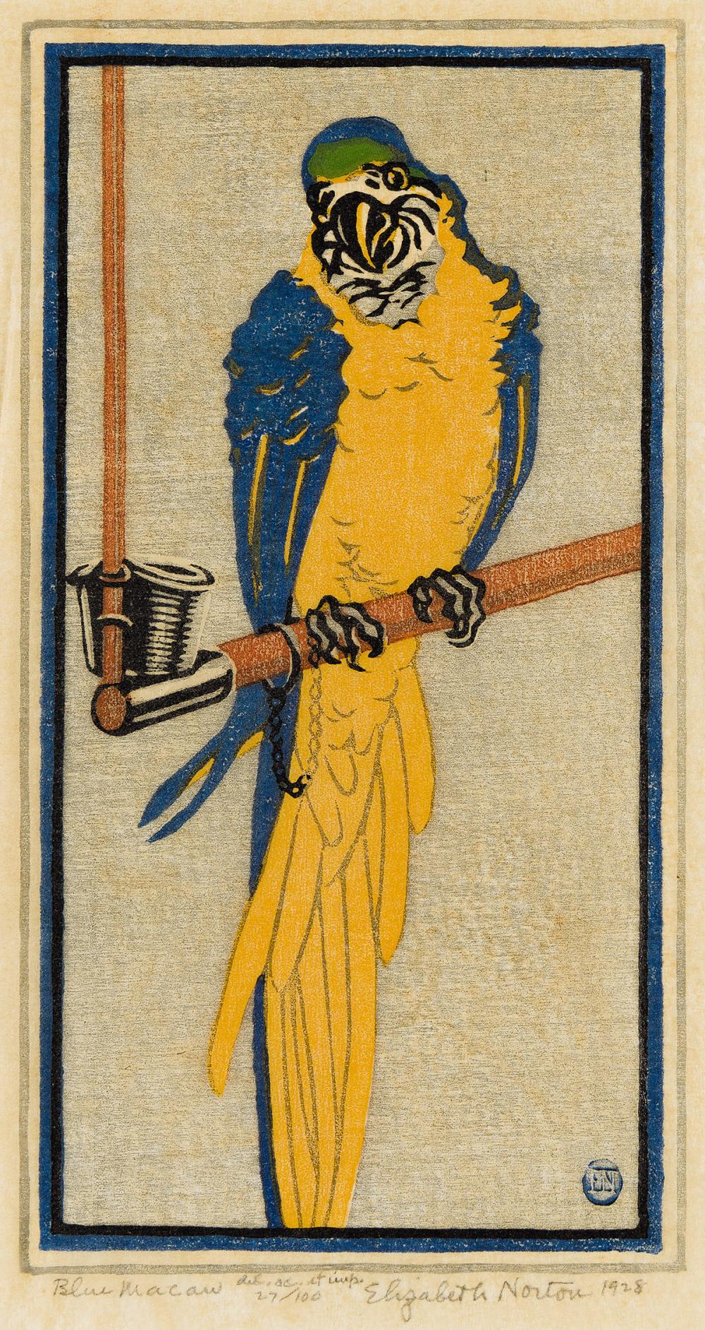 Elizabeth Norton comparable auction result: elizabeth norton 1887 1985 two color woodcuts