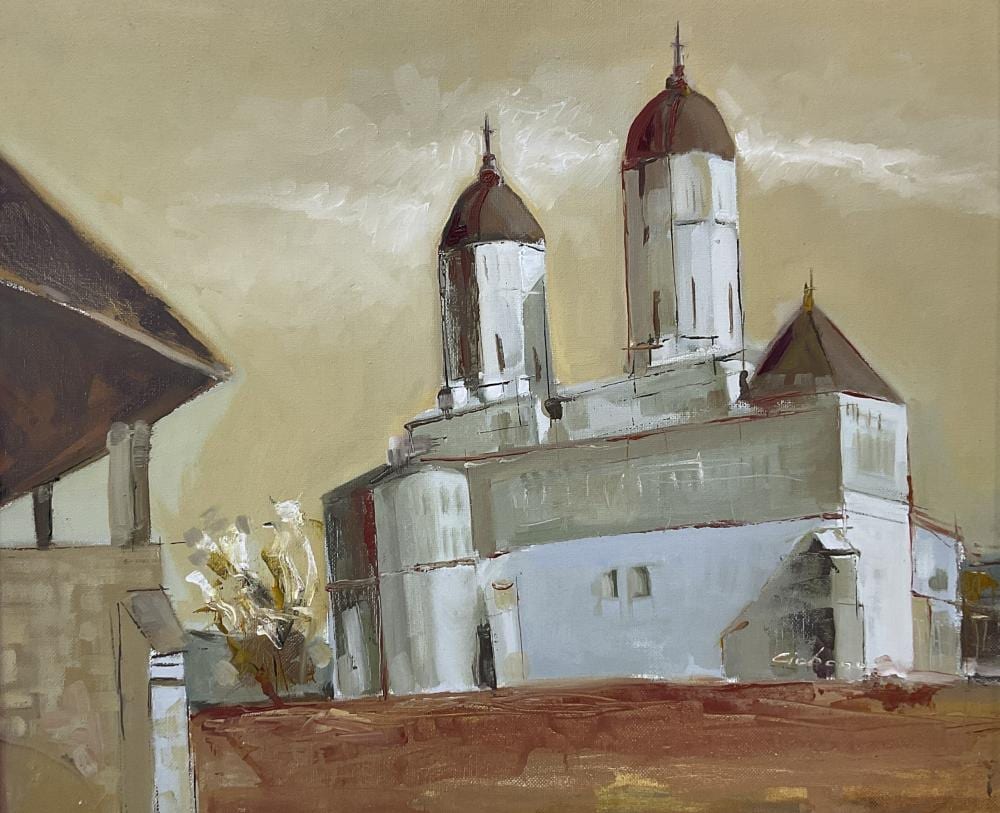 Mircea Ciobanu comparable auction result: mircea ciobanu 1950 1991 castle oil on board
